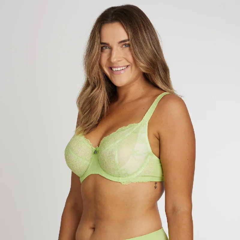 Nightingale Lace Full Cup Bra - Lime Splash