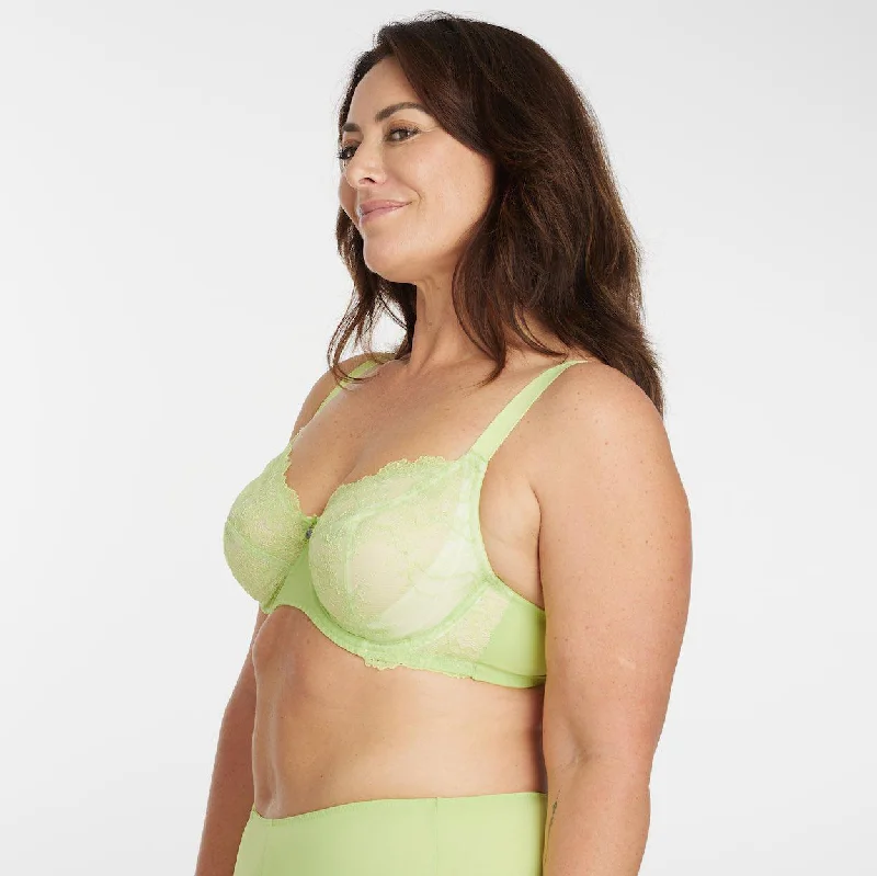 Nightingale Lace Full Cup Bra - Lime Splash