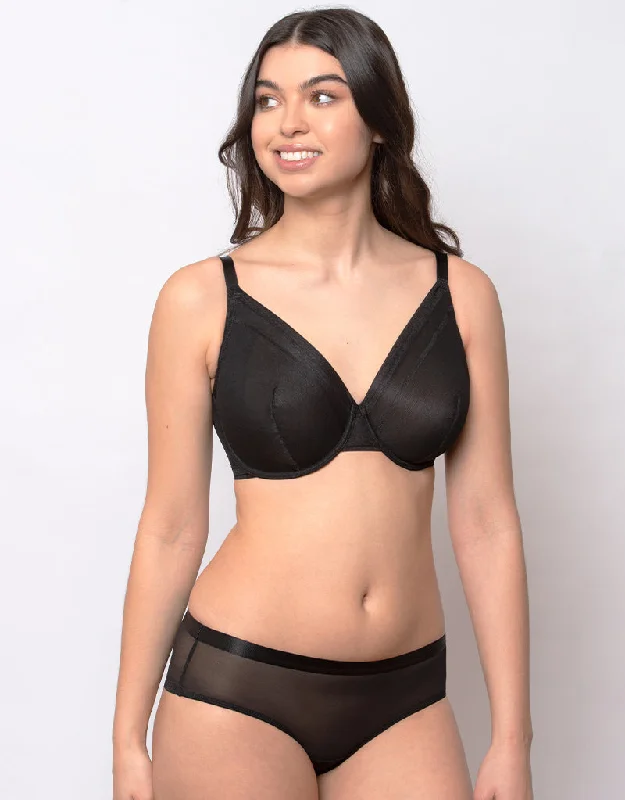 Parfait Maya Unlined Plunge Bra Black