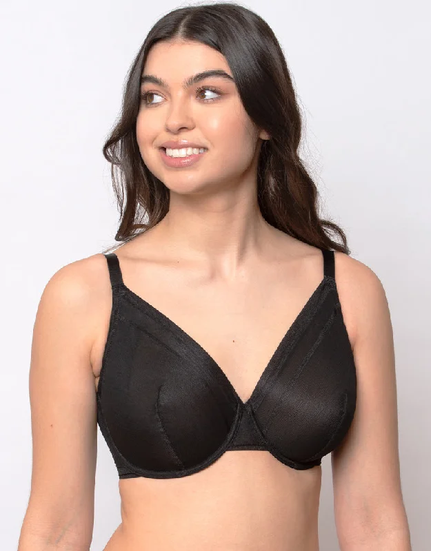 Parfait Maya Unlined Plunge Bra Black