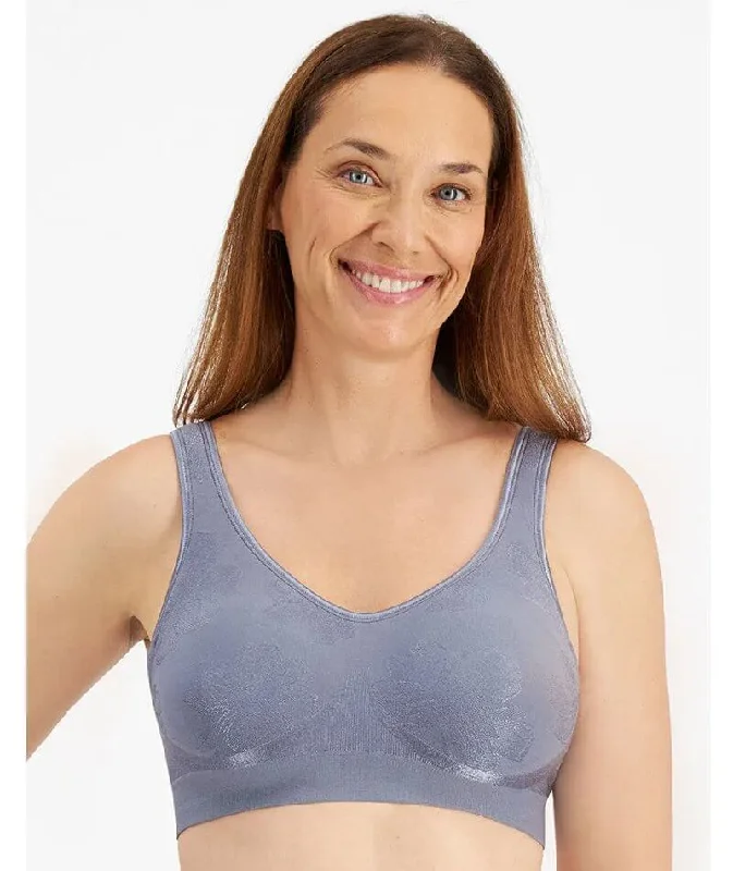 Playtex Comfort Revolution Contour Wire-free Bra - Granite Blue