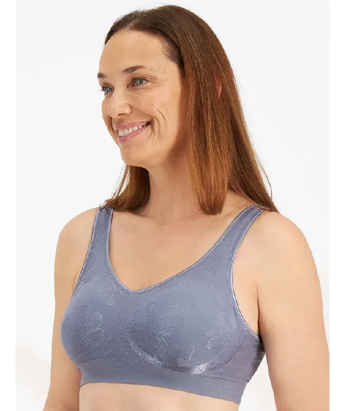 Playtex Comfort Revolution Contour Wire-free Bra - Granite Blue