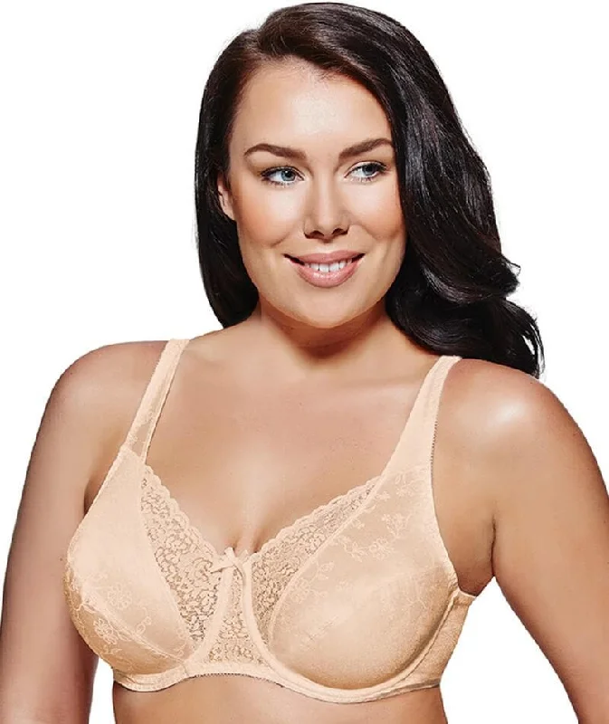 Playtex Secrets Floral Delustre Bra - Beige