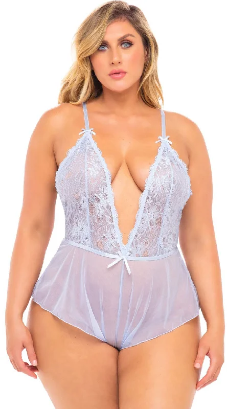 Plus Size Bijou Flutter Romper