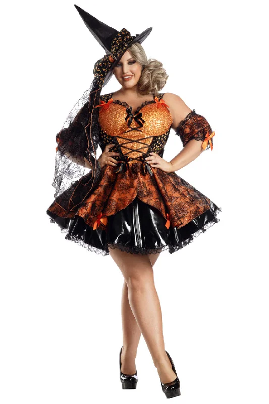 Plus Size Sweet As Candy Corn Witch Costume