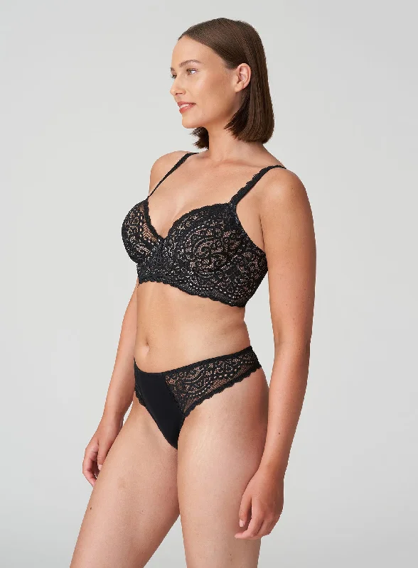 PrimaDonna Twist: I Do Deep Plunge Balcony Longline Bra Black