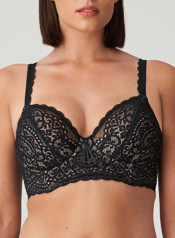 PrimaDonna Twist: I Do Deep Plunge Balcony Longline Bra Black