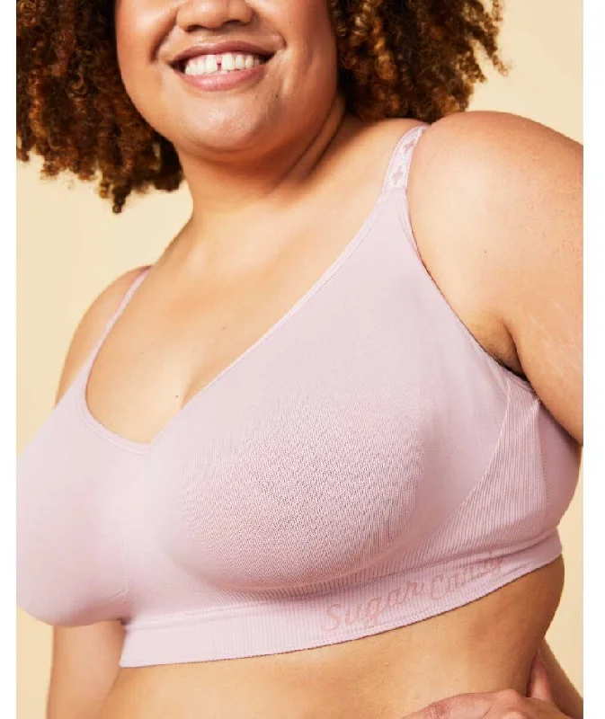 Sugar Candy Fuller Bust Seamless F-Hh Cup Wire-Free Lounge Bra - Pink