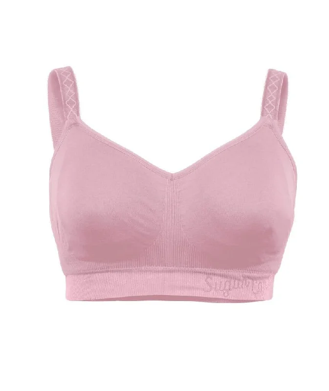 Sugar Candy Fuller Bust Seamless F-Hh Cup Wire-Free Lounge Bra - Pink