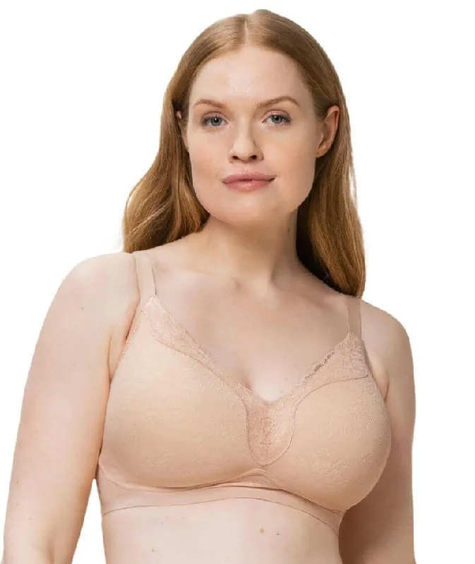 Triumph Fit Smart Plunge Padded Wire-free Bra - Light Brown