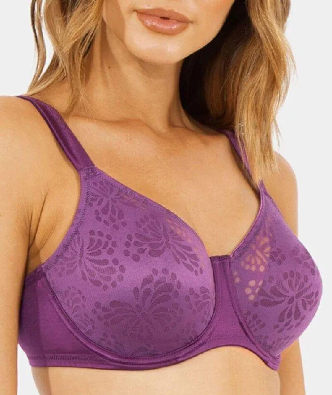 Triumph Lacy Minimizer 2 Pack Bra - Purple/Brown