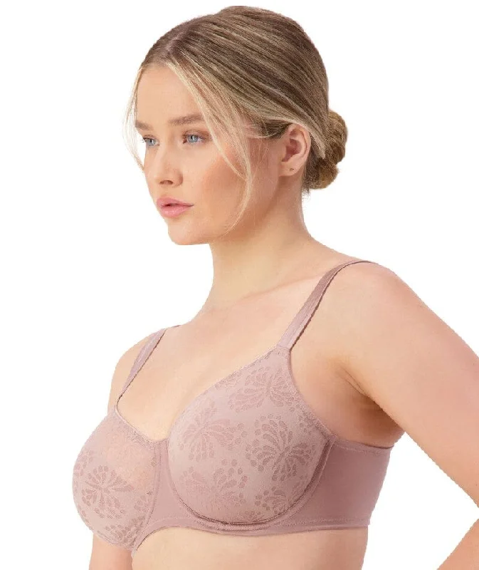 Triumph Lacy Minimizer Bra - Chocolate Mousse