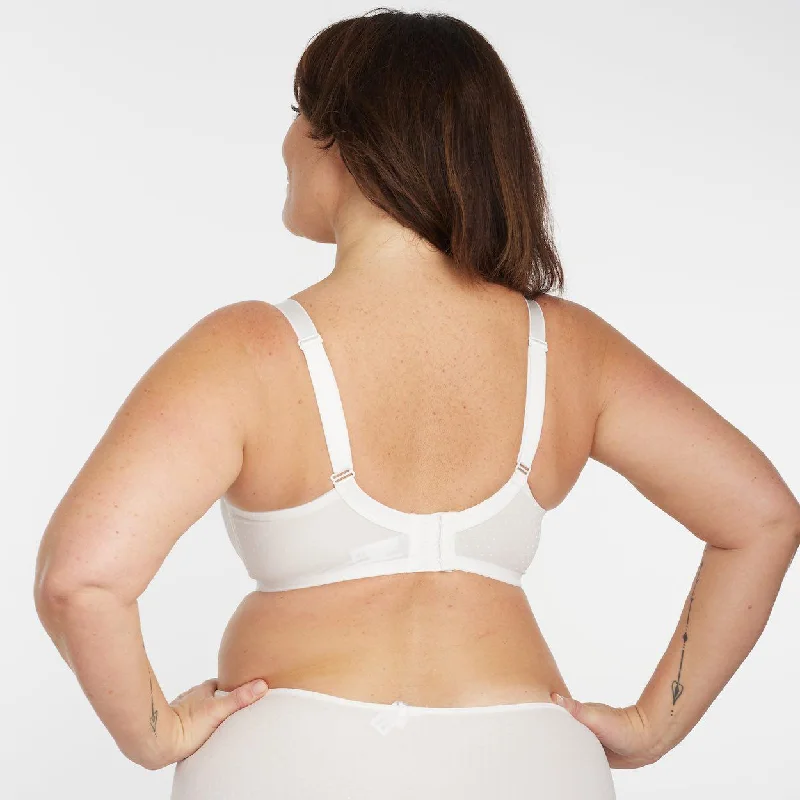 Wirefree Bra - Ivory Spot