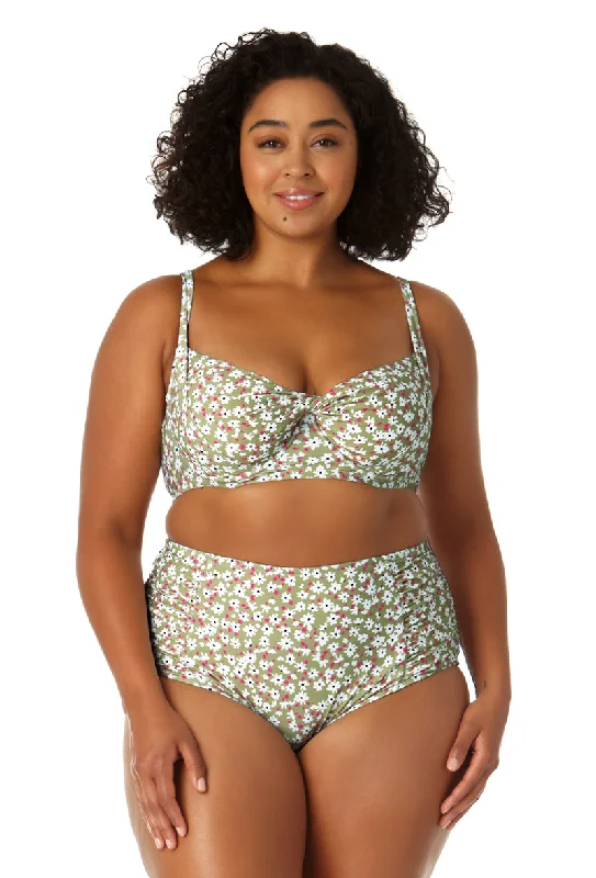 Anne Cole Plus - Women's Retro Underwire Bikini Swim Top