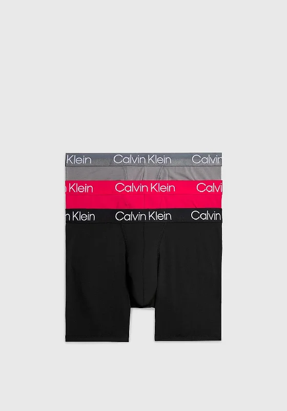 Calvin Klein Modern Structure 3 Pack Boxer Briefs, December Sky Multi