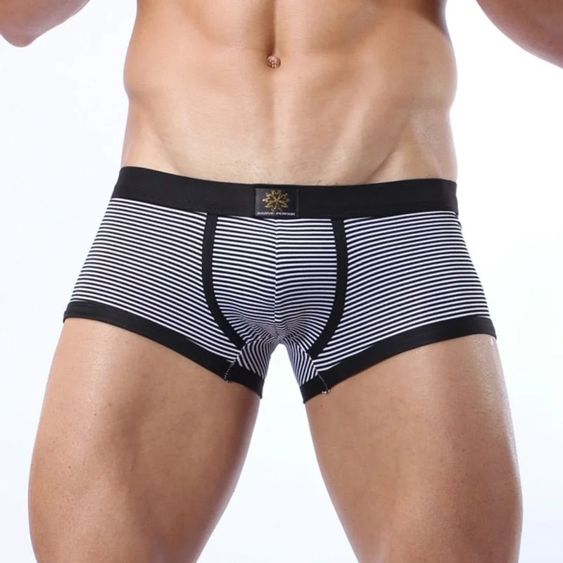 Brave Person Striped Lycra Boxer Briefs