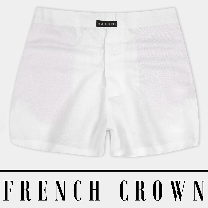 Bright White Premium Linen Boxer