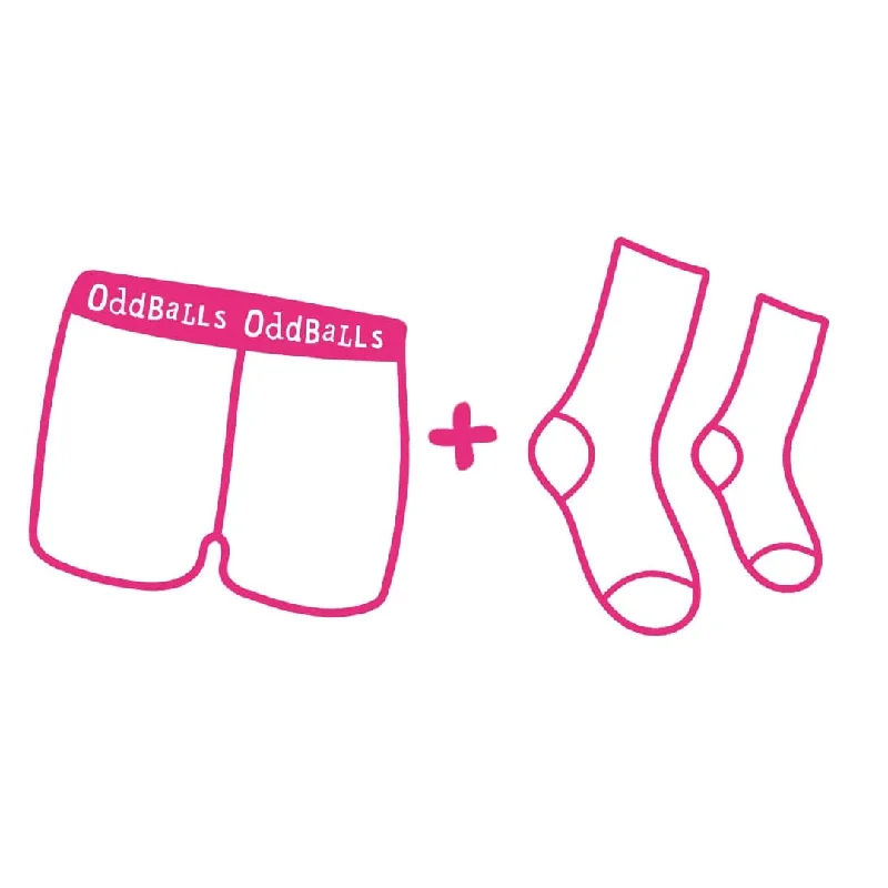 CLASSIC Subscription - Ladies Boxer Shorts & Free Socks - Monthly Subscription