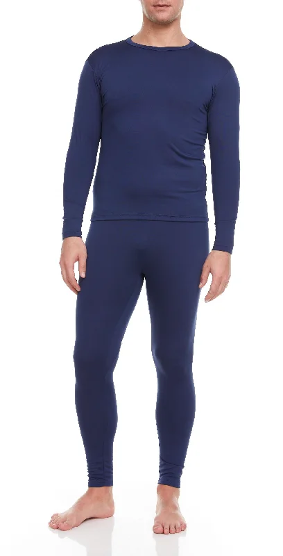 Winter Essentials: Trendy Men's Thermal Wear Sets -(Navy)