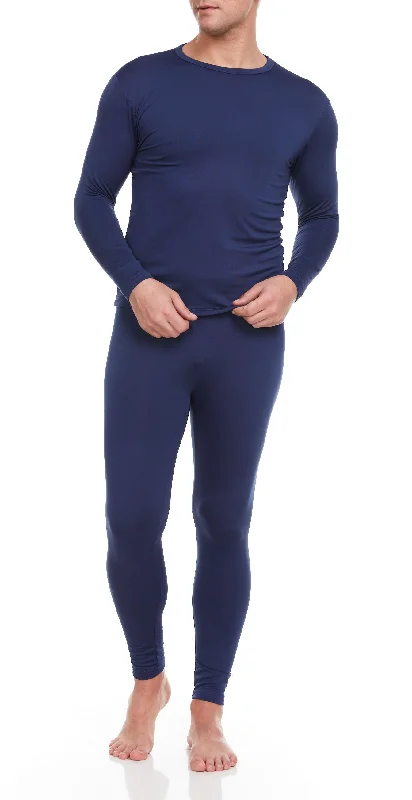 Winter Essentials: Trendy Men's Thermal Wear Sets -(Navy)