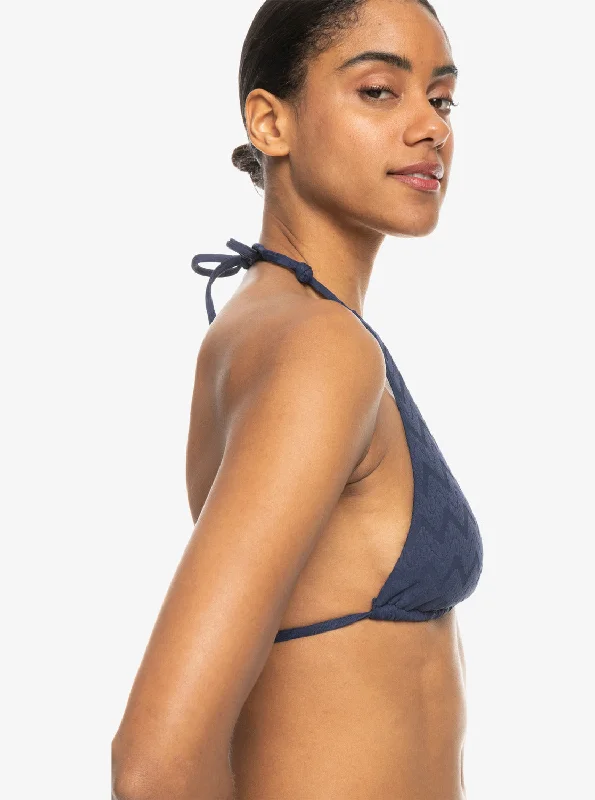 Current Coolness Elongated Triangle Bikini Top - Naval Academy