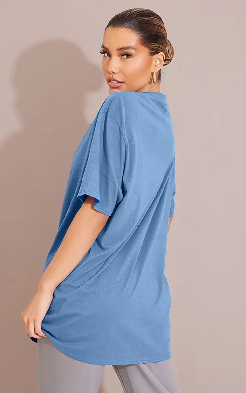 Effortless Elegance: The Perfect Oversized Comfort for Women - (Sky Blue)