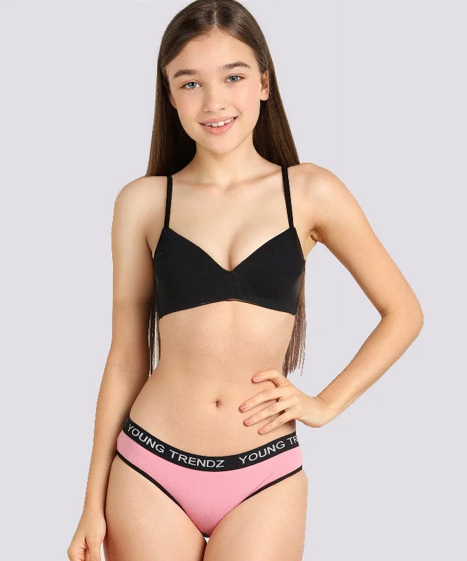 Girls  YT Elastic Hipster Pink  Panty