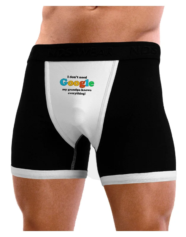 I Don't Need Google - Grandpa Mens Boxer Brief Underwear