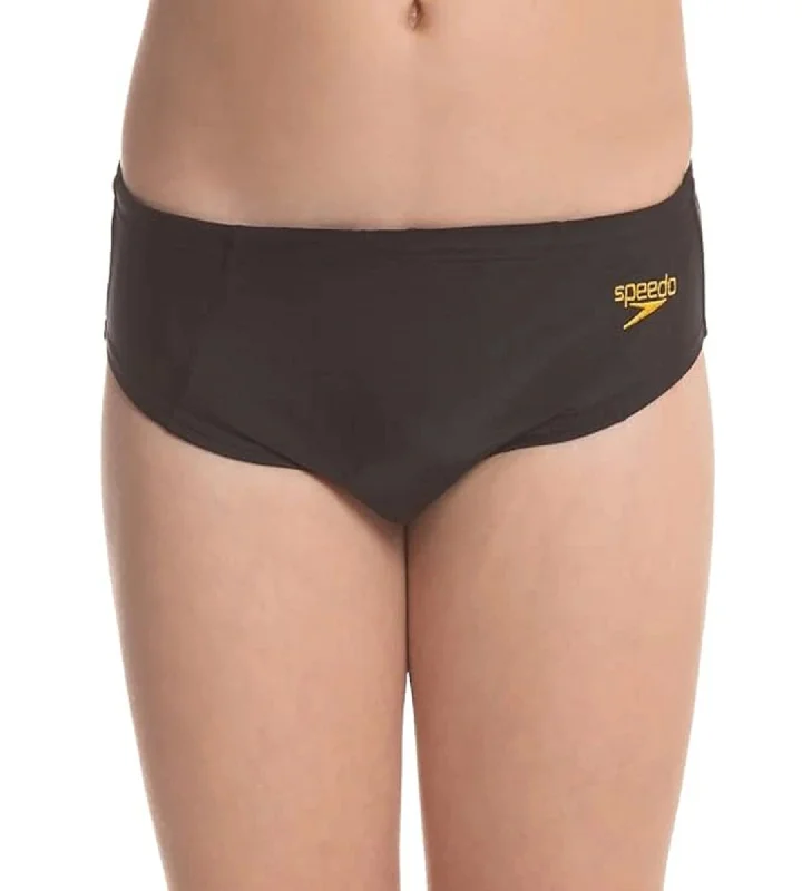 Boy's Endurance 10 Lycra Brief - Black & Mango