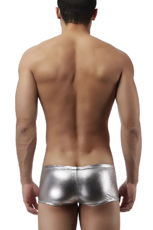 Male Power 153070 Heavy Metal Mini Short Boxer Briefs Color Silver