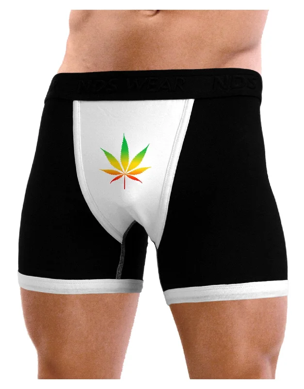 Marijuana Leaf  Rastafarian Colors Mens Boxer Brief Underwear