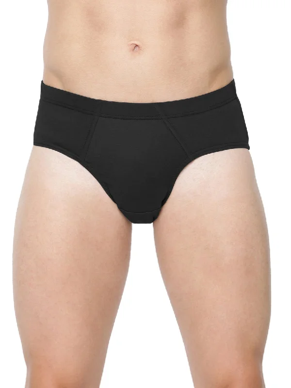 Mens Soft Stretchable Black Inner Elastic Brief Suriya (2 PCs Pack)