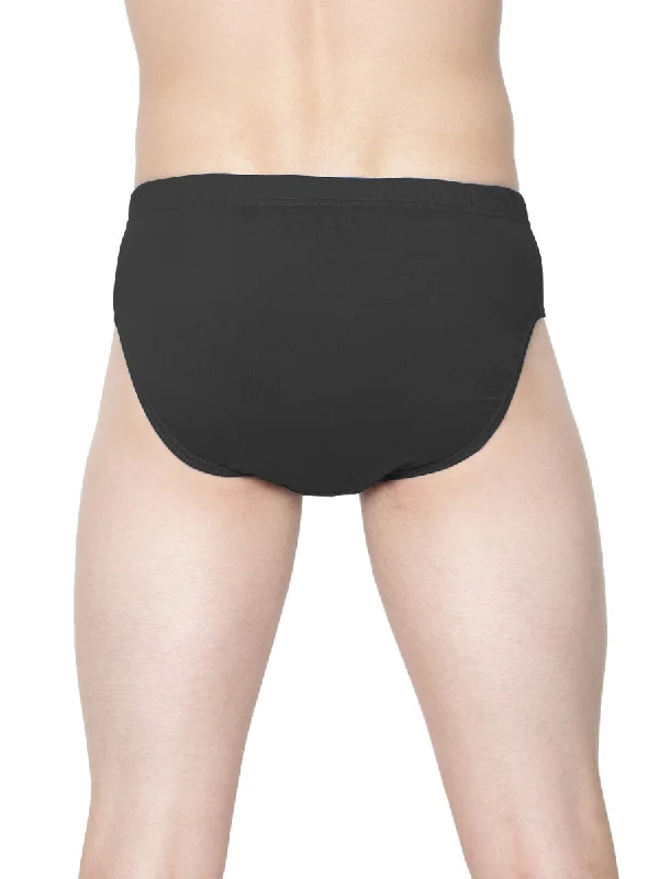 Mens Soft Stretchable Black Inner Elastic Brief Suriya (2 PCs Pack)