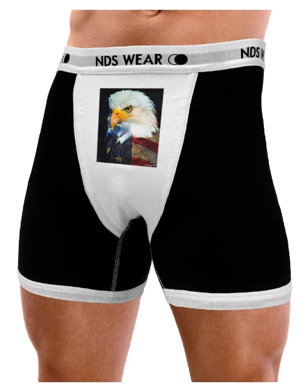 Patriotic Bald Eagle - American Flag Mens Boxer Brief Underwear by TooLoud