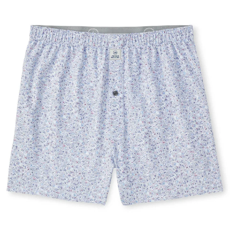 Peter Millar Bootleggers Performance Boxers - White