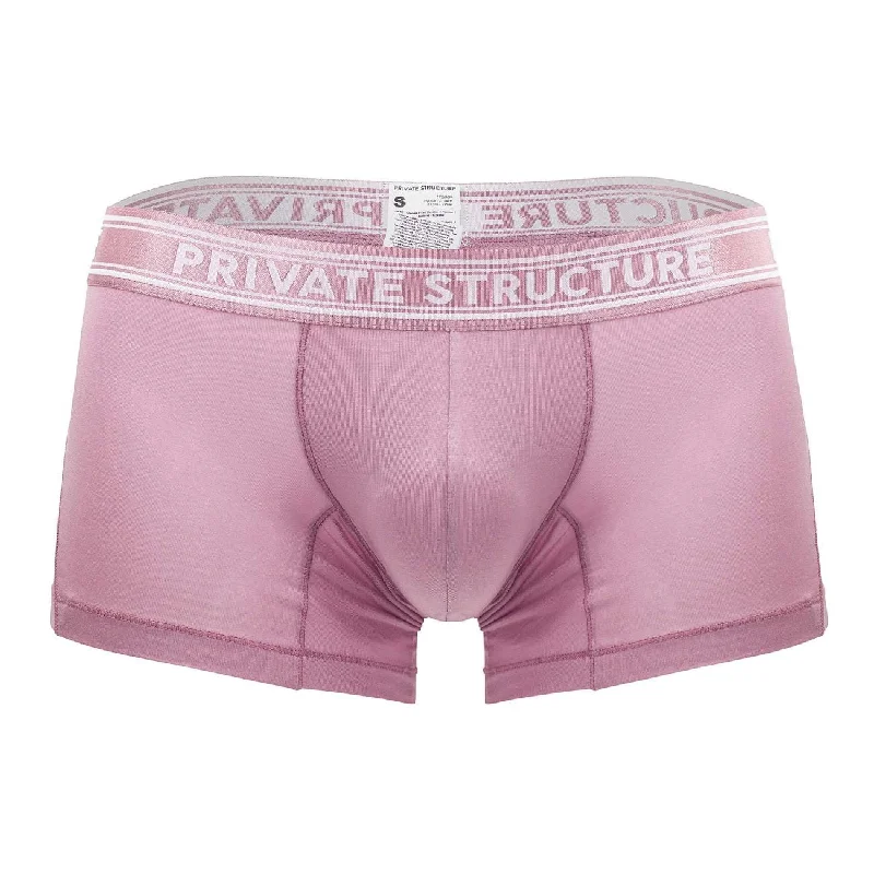 Private Structure PBUT4379 Bamboo Mid Waist Trunks Color Smoke Red