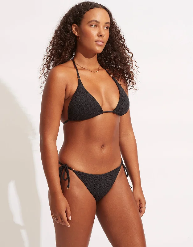 Sea Dive Tie Side Rio Bikini Pant - Black