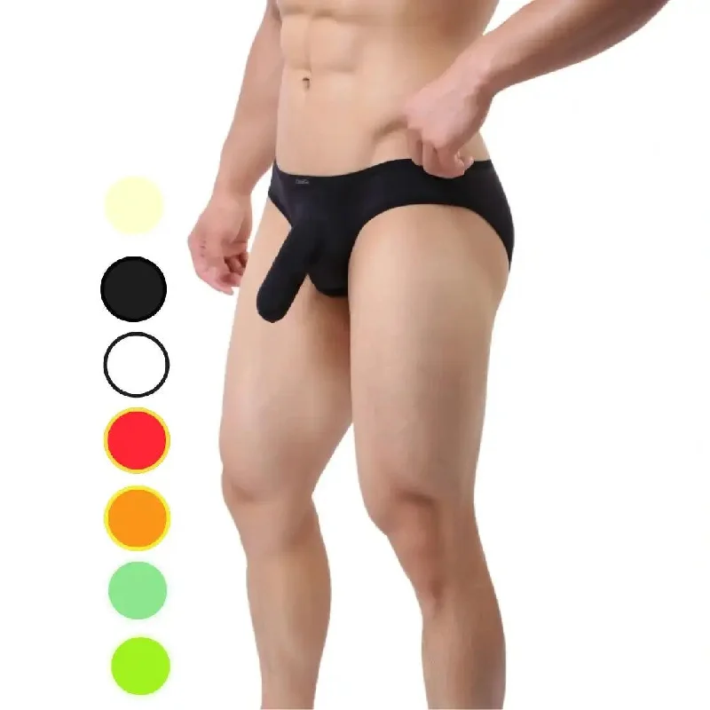 DomiGe Men's Elephant Briefs Unique Extra Room Underwear for Man