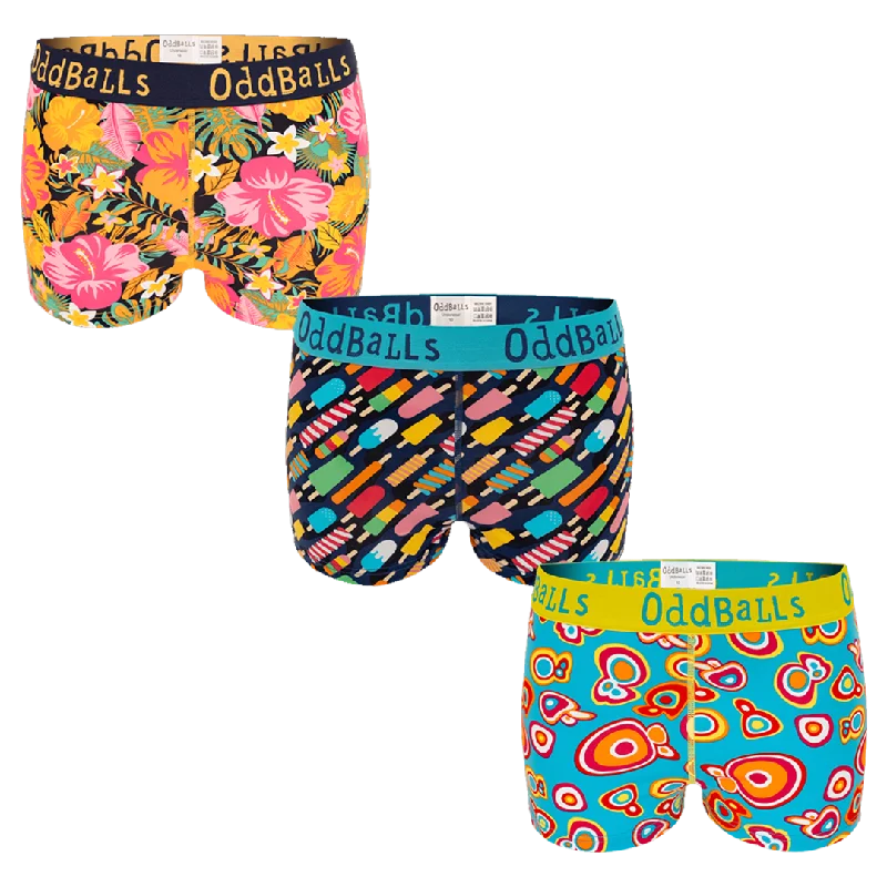 Summer Chill Bundle - Ladies Boxer Shorts 3 Pack Bundle