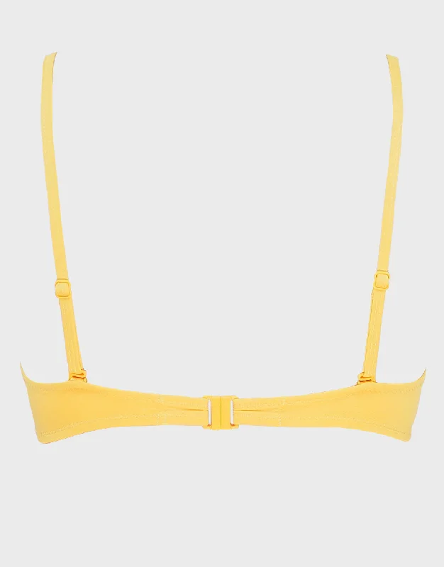 Summer Dive Ring Plunge Bikini Top - Sun