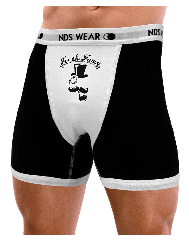 I'm So Fancy - Classy Mustache Mens Boxer Brief Underwear