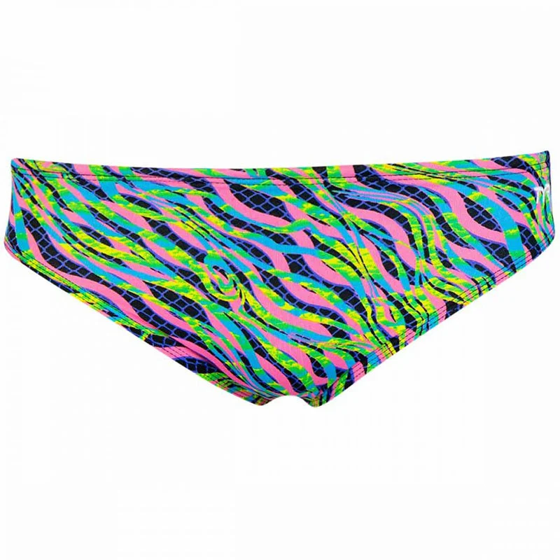 TYR - Men’s Zazu All Over Racer Swimsuit - Pink/Blue