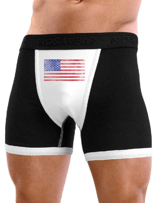 Weathered American Flag Mens Boxer Brief Underwear