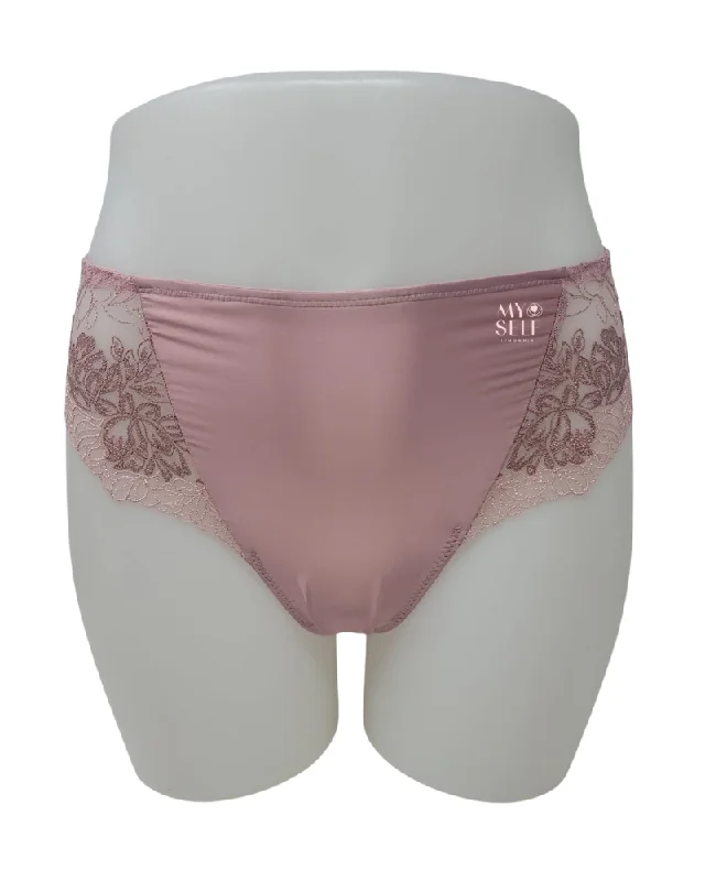 Wacoal Zephyr Pink Side Note Hi Cut Brief