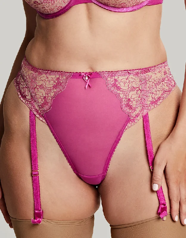 Cleo By Panache Daphne Suspender Brief Orchid