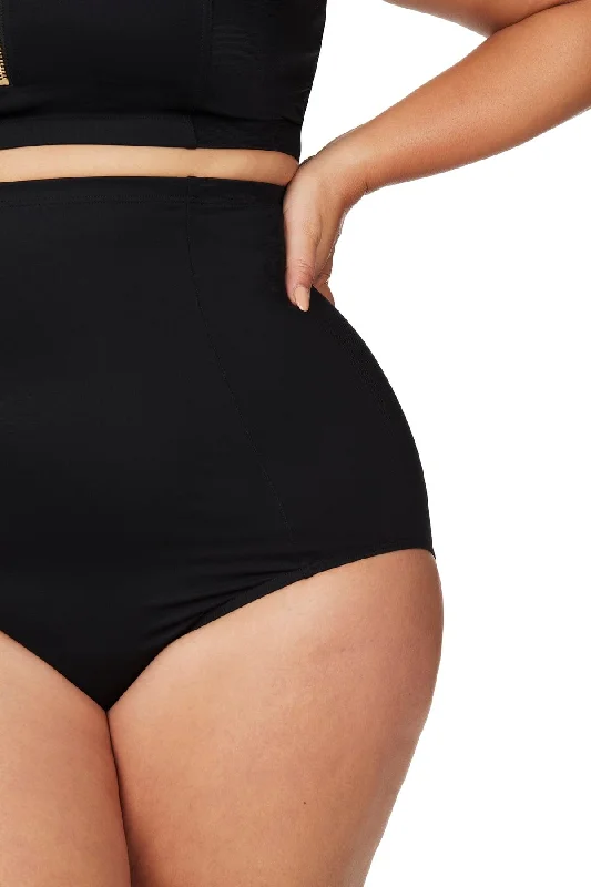 Sculpt Black Michelangelo Extra High Waisted Swim Pant