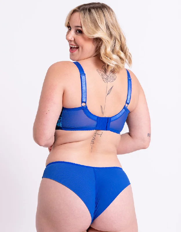 Curvy Kate Moody Bloom Brazilian Brief Cobalt/Floral