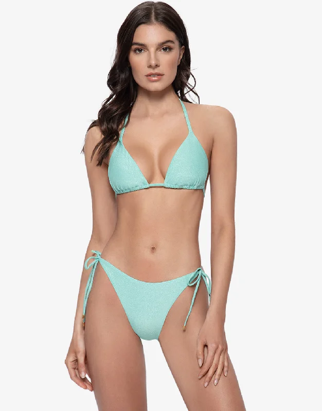 Divine Tie Side Full Bikini Pant - Aqua