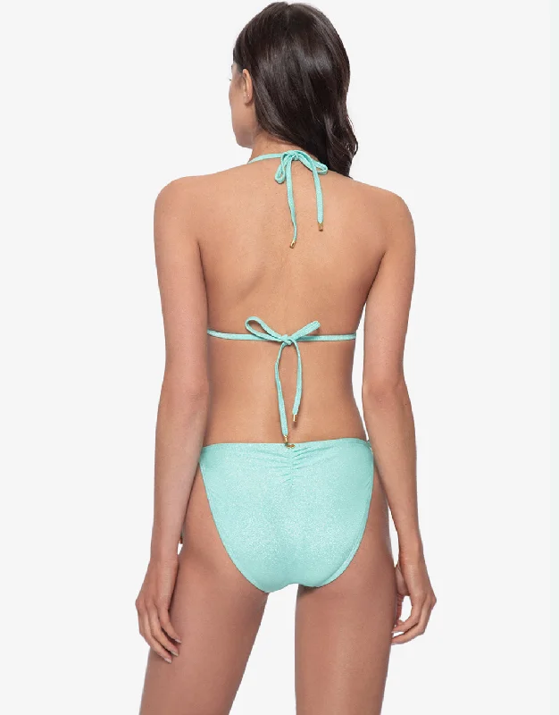 Divine Tie Side Full Bikini Pant - Aqua