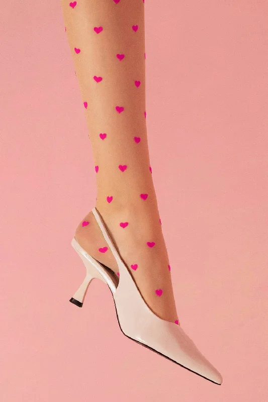 Love Booster Heart Pattern Stockings